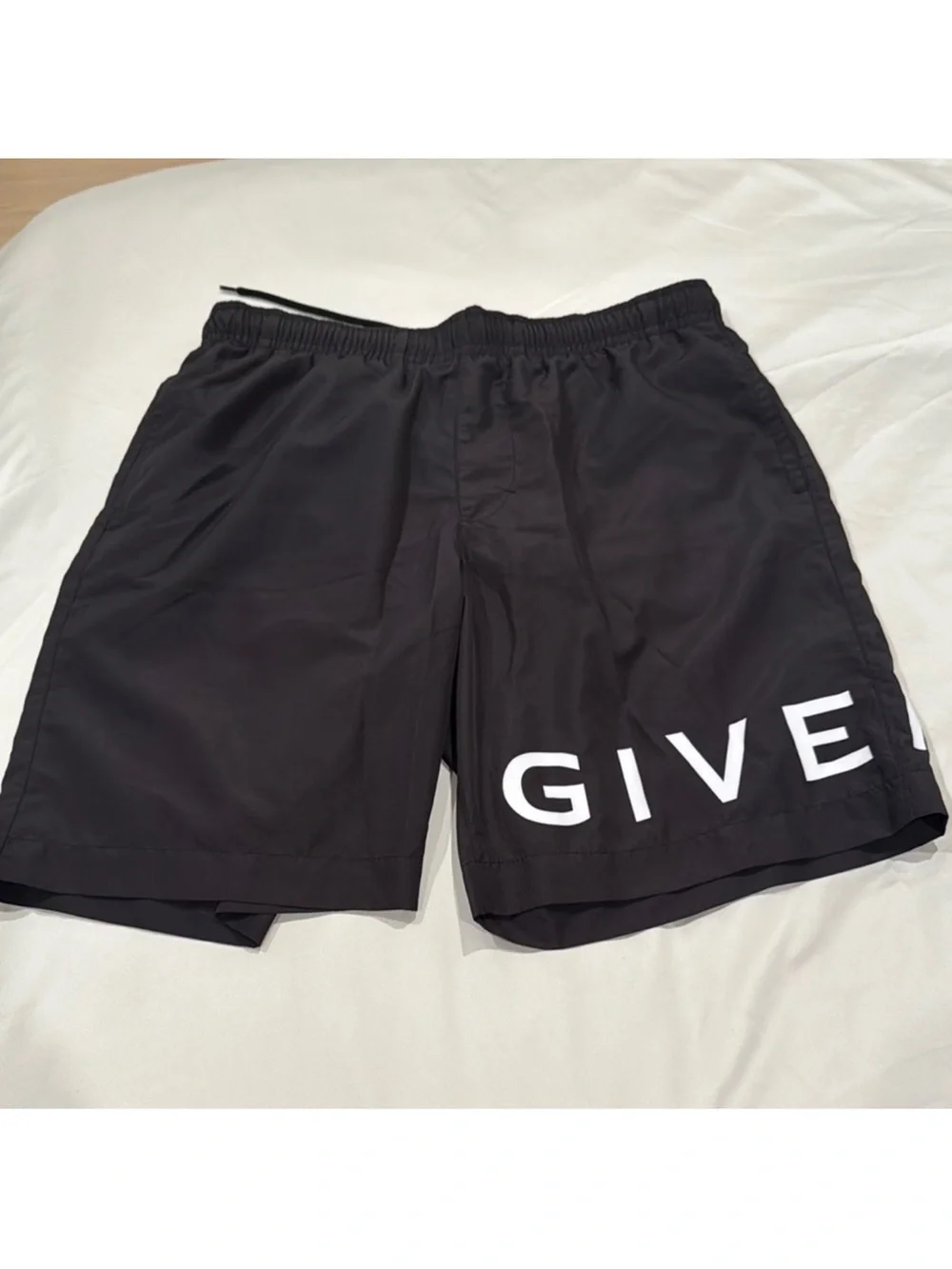 Givenchy Black Logo Swim Trunks